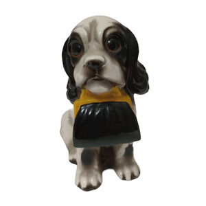 Enesco Japan Cocker Spaniel Dog With Handbag Ceramic Figurine